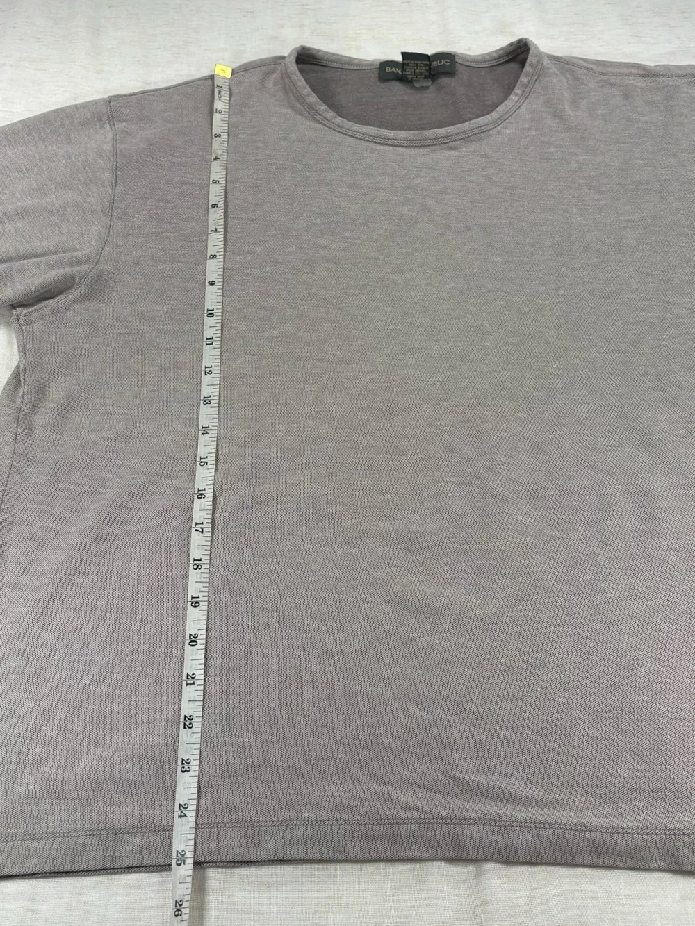 Banana Republic Men's Crew Neck Short Sleeve Shirt - Brown